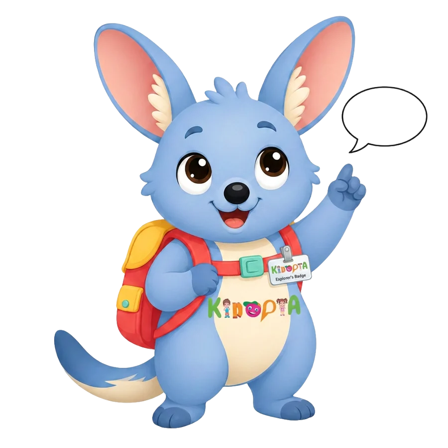 Kiko the bilby raising a paw and speaking up
