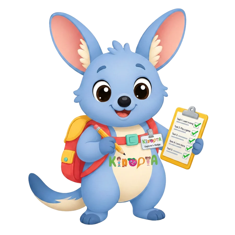 Kiko the bilby ticking off a safety checklist